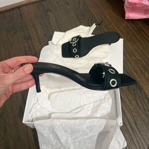 Aeyde Ilvy Eyelet Grosgrain Mule